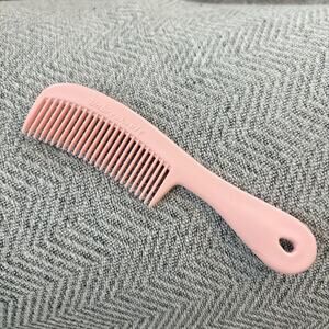 Vintage 6" Unbreakable Pocket Comb Pink Plastic